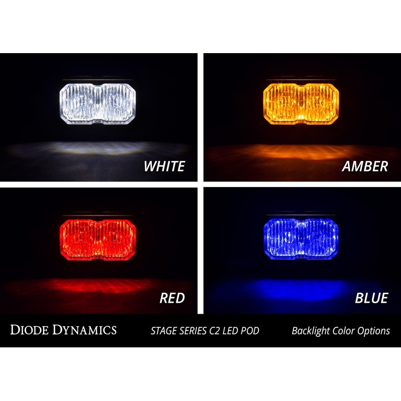 Diode Dynamics DD SSC2 Pod – Pro / Yellow / Fog / Surface / Amber BL / Pair (DD6407P)