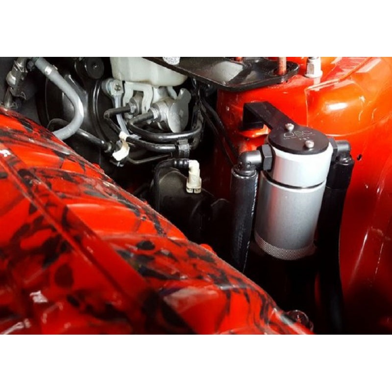 J&L 2015-2023 Ford Mustang EcoBoost Driver Side Oil Separator 3.0 – Clear Anodized