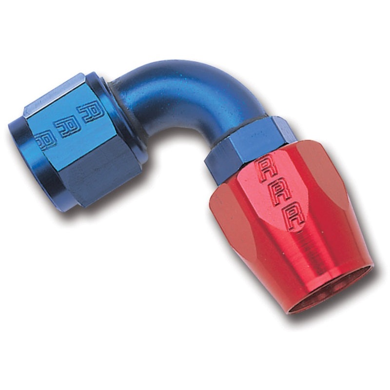 Russell Performance -20 AN Red/Blue 90 Degree Full Flow Hose End