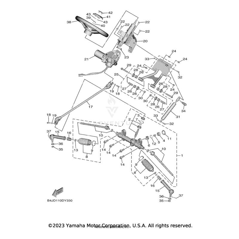 Steering Assembly by Yamaha
