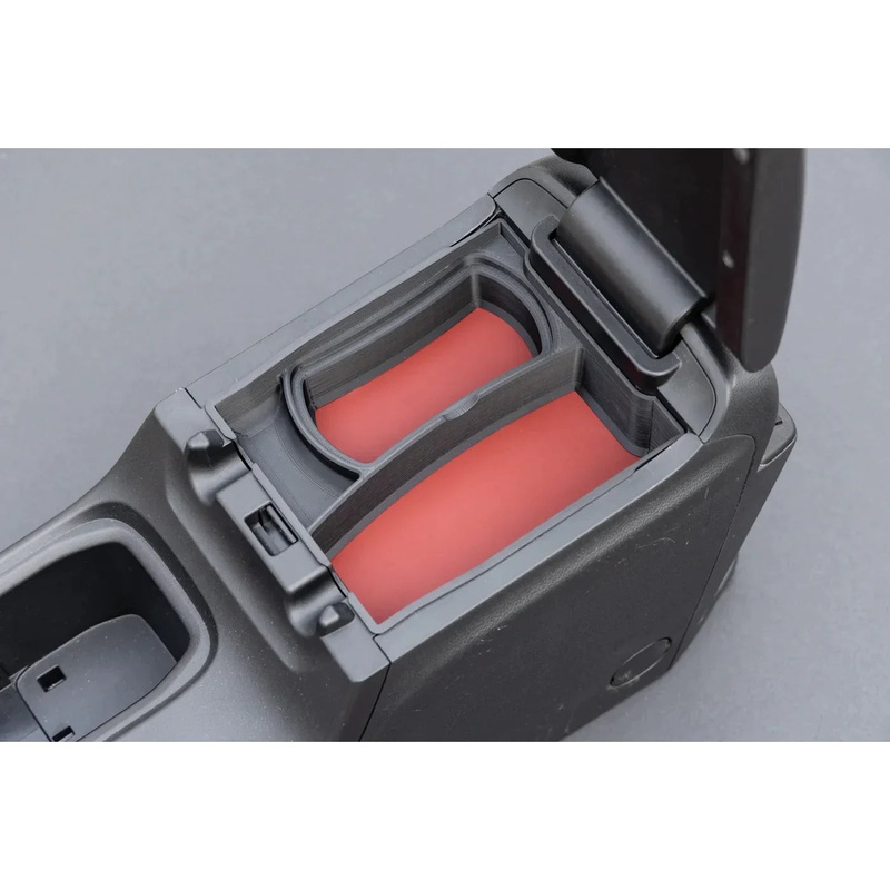 SubieTrays 12-Volt Compatible Center Console Tray Black Leather – 2022+ WRX
