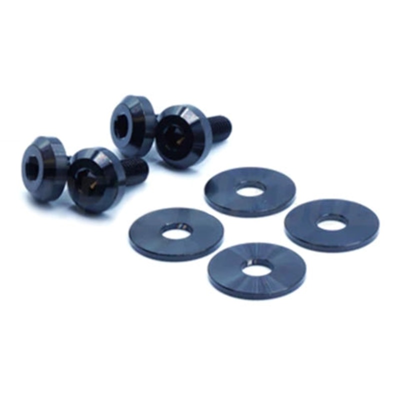 Dress Up Bolts Titanium Hardware Hood Kit | 2015-2021 Honda Civic 1.5T (HON-054-Ti)