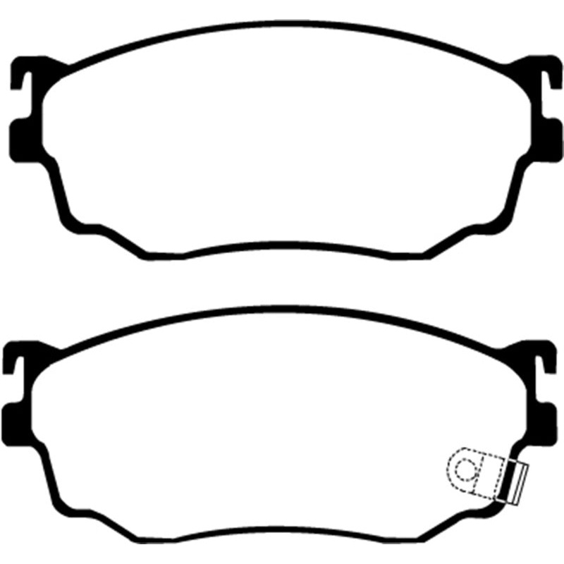 EBC 03-04 Mazda Protege 2.0 Turbo (Mazdaspeed) Yellowstuff Front Brake Pads