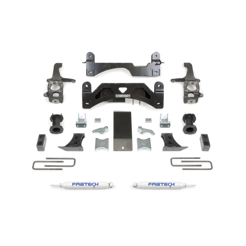 Fabtech 16-21 Toyota Tundra 2WD/4WD 6in Basic Sys w/C/O Spacers & Perf Rr Shks