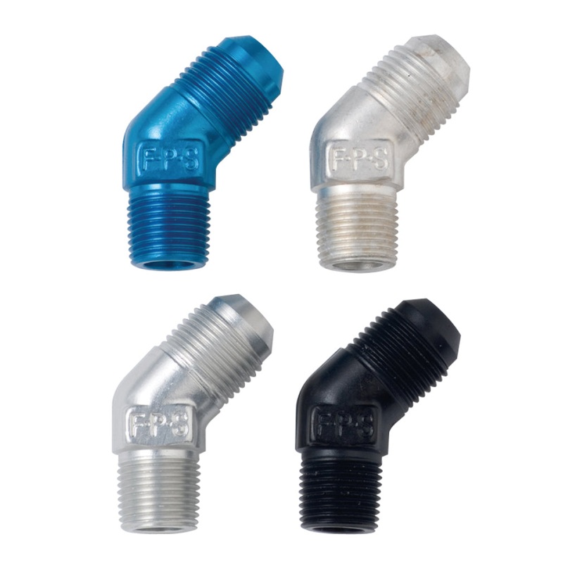 Fragola -4AN x 1/8 NPT 45 Degree Adapter – Black