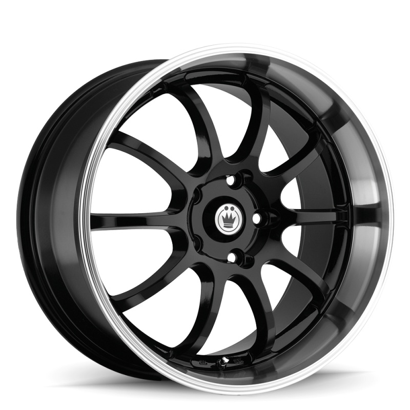 Konig Lightning 16×7 10×100/114.3 ET40 Black/Machine Lip