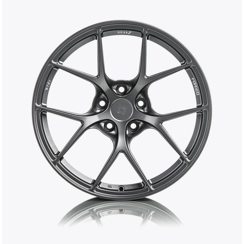 Titan 7 18 Inch T-S5 Satin Titanium Forged Wheels For Nissan 350Z, 370Z