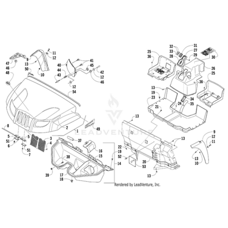 Center Console by Arctic Cat