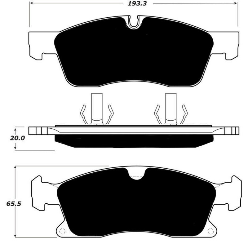 Porterfield Brake Pads for 2016 MERCEDES-BENZ GLE300