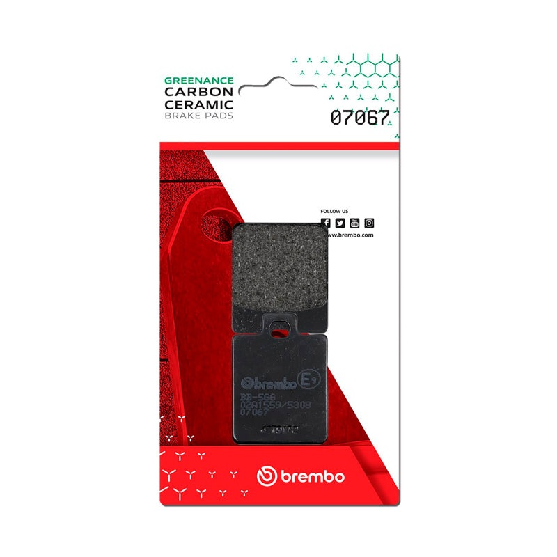 Brembo OE Piaggio Zip/Piaggio Mp3/SYM SYMphony/SYM Fiddle/SYM Jet Carbon Ceramic Brake Pad – Front