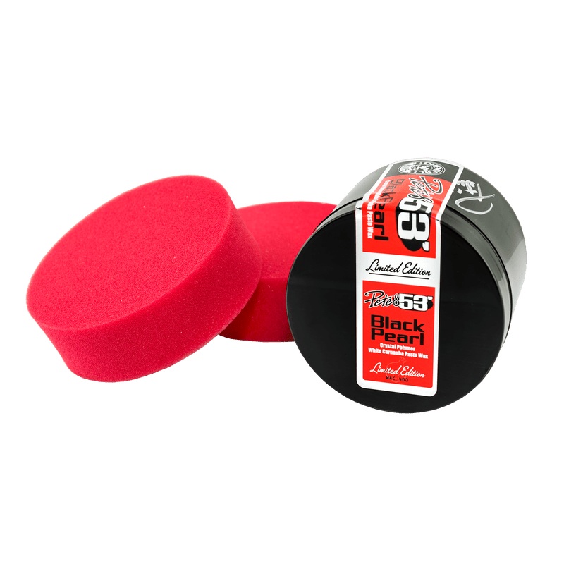 Chemical Guys Petes 53 Black Pearl Signature Carnauba Paste Wax w/Applicators – 8 oz