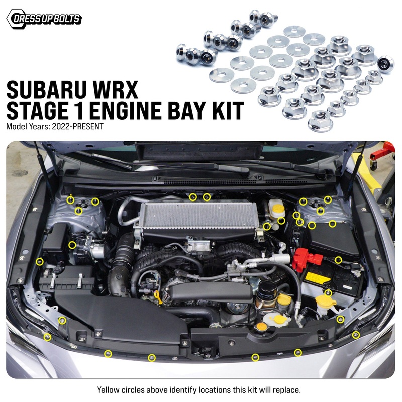 Dress Up Bolts Stage 1 Titanium Hardware Engine Bay Kit – WRX | 2022+