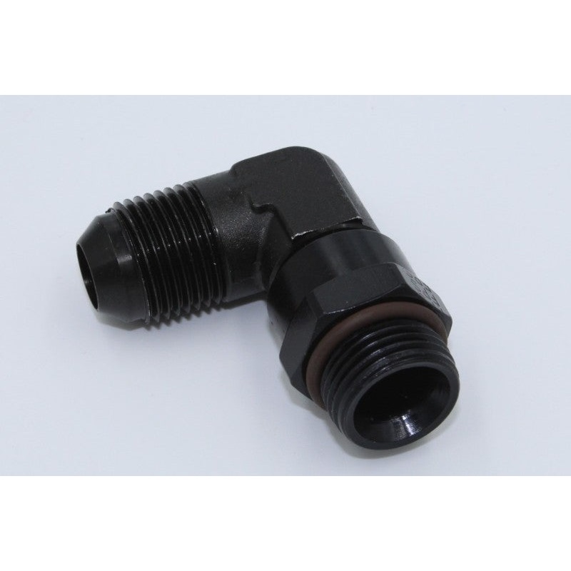 Fragola -10AN x 18mm 90 Degree Swivel – Black
