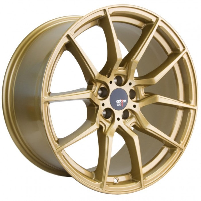 Option Lab R716 18×9.5 5×100 +35 Top Secret Gold Wheel – Universal