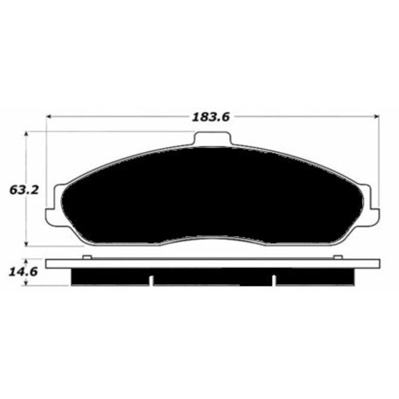 Porterfield Brake Pads for 2005 CADILLAC XLR
