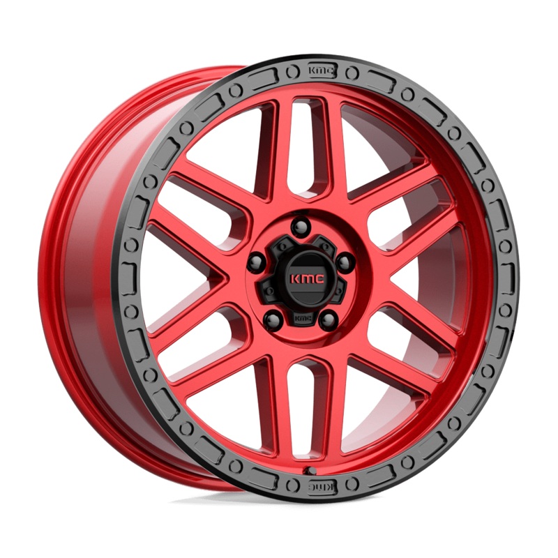 KMC Wheels KM544 Mesa 20″ 5×127 Candy Red With Black Lip