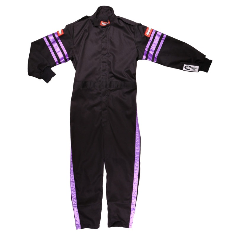RaceQuip Purple Trim SFI-1 JR. Suit – KSmall