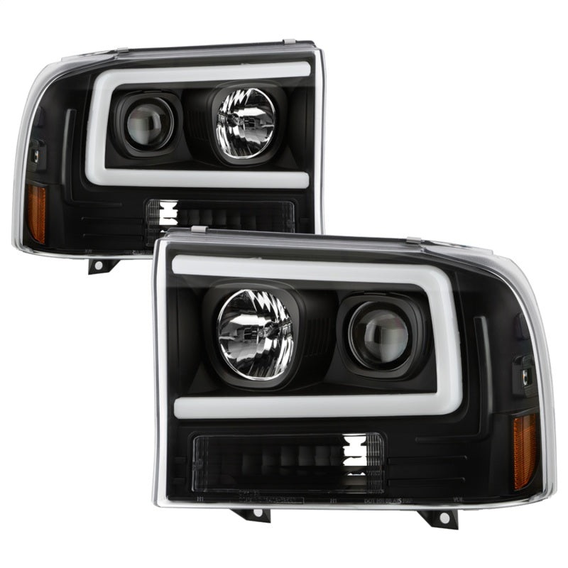 Spyder Ford F-250 99-04/Excursion 00-04 1 Piece LED Headlights – Black PRO-YD-FF25099V2PL-BK