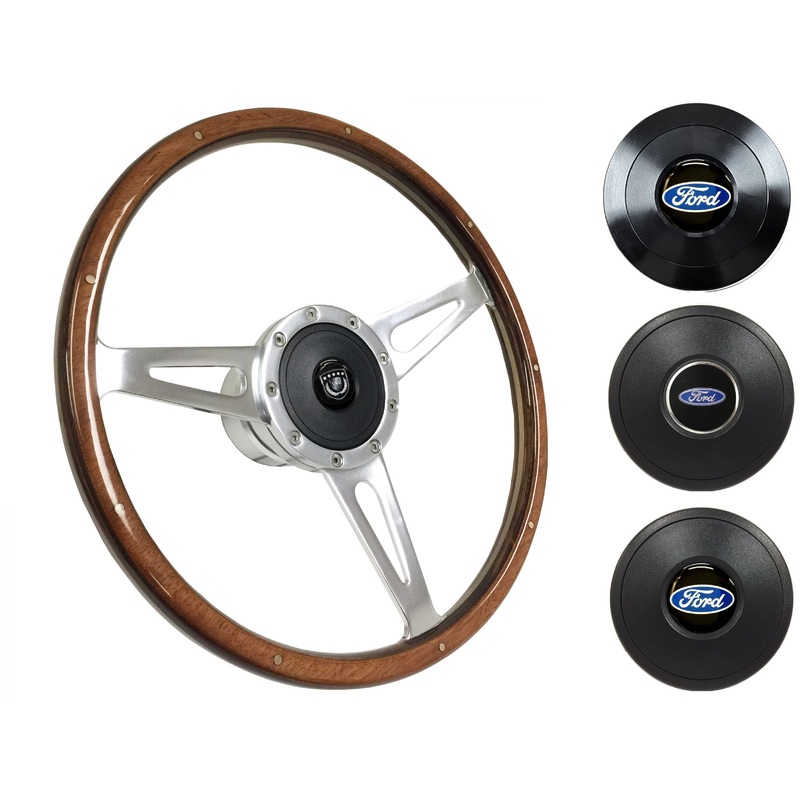 1961-65 Ford Truck Steering Wheel Kit | Deluxe Walnut Wood | ST3053
