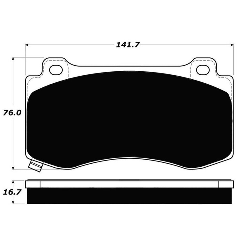 Porterfield Brake Pads for 2013 DODGE CHARGER SRT-8