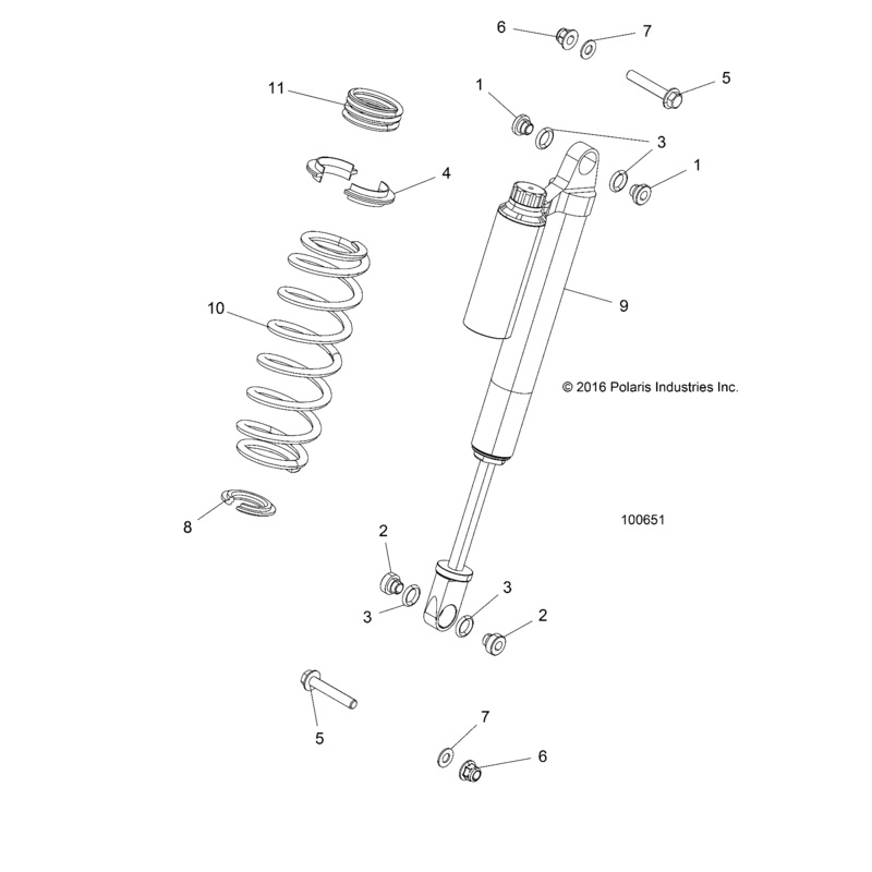 Spring Retainer, Slotted by Polaris