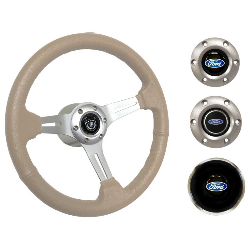 1969, 78-91 Ford Truck Steering Wheel Kit | Tan Leather | ST3014TAN