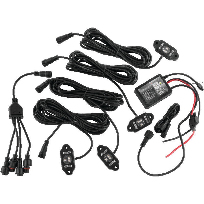 DragonFire Racing Rgb Rock Light Kit Bt 4 Pc