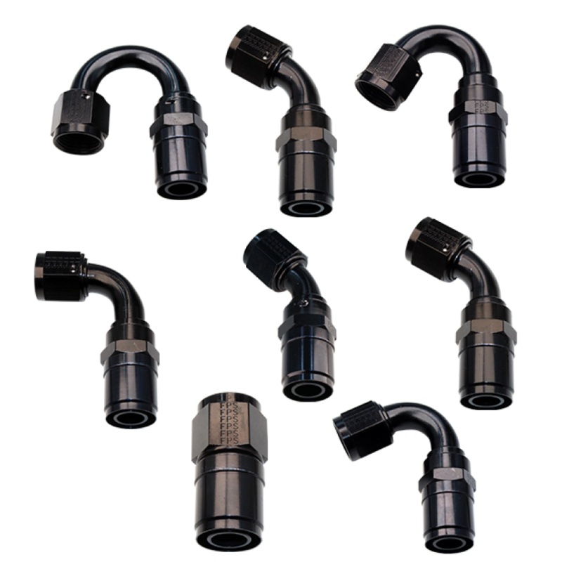 Fragola -4AN Race-Rite Crimp-On Hose End 90 Degree