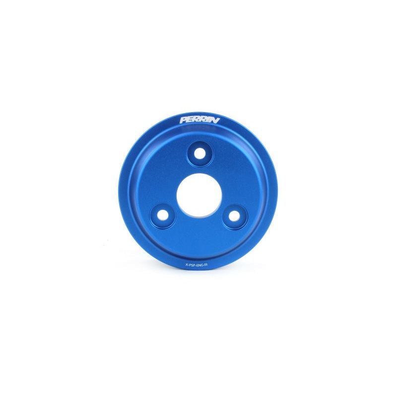 Perrin Lightweight Water Pump Pulley – Blue | 2015-2022 Subaru WRX (PSP-ENG-111BL)