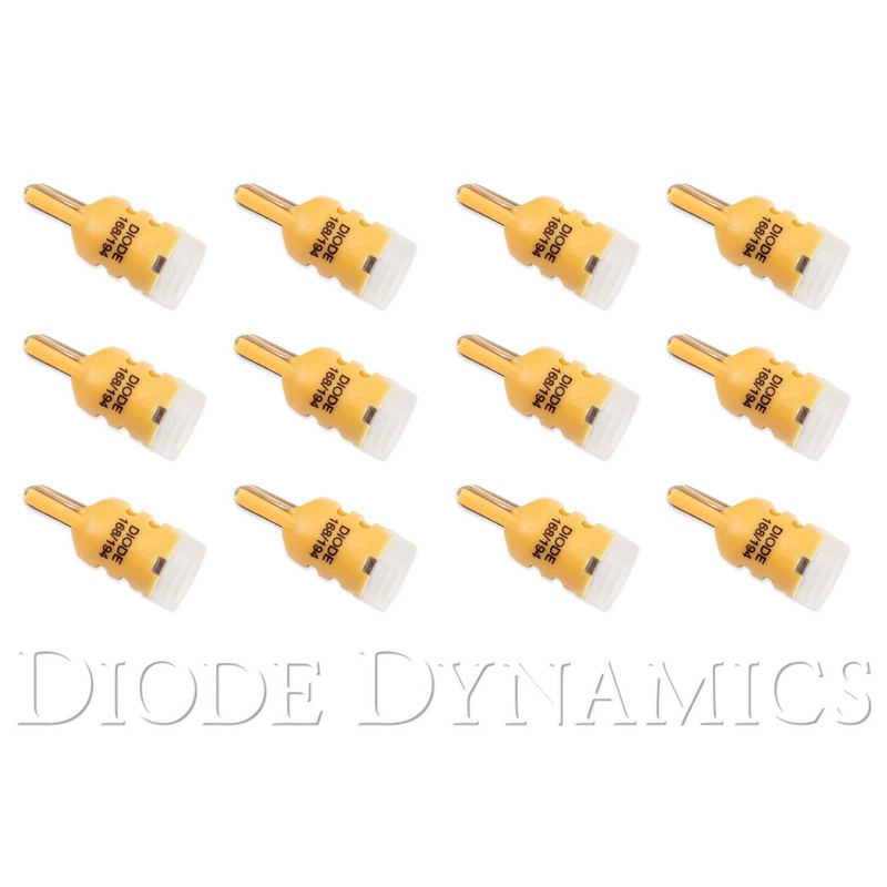 194 LED Bulb HP3 LED Amber Set of 12 Diode Dynamics