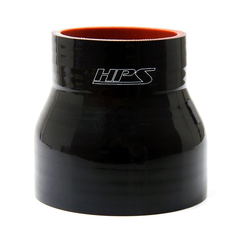 HPS 1-5/8″ – 2-1/8″ 4-ply Reinforced Silicone Straight Coupler Hose | Universal (HTSR-162-212-BLK)