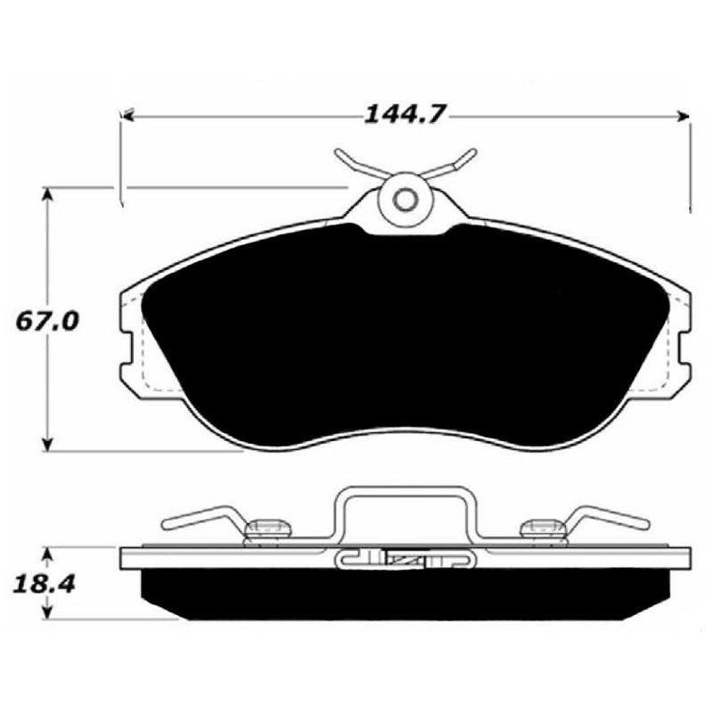 Porterfield Brake Pads for 1987 AUDI 5000 S