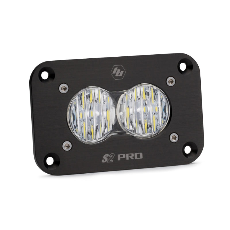 Baja Designs S2 Sport Flush Mount Wide Cornering Pattern LED Work Light – Clear Lens