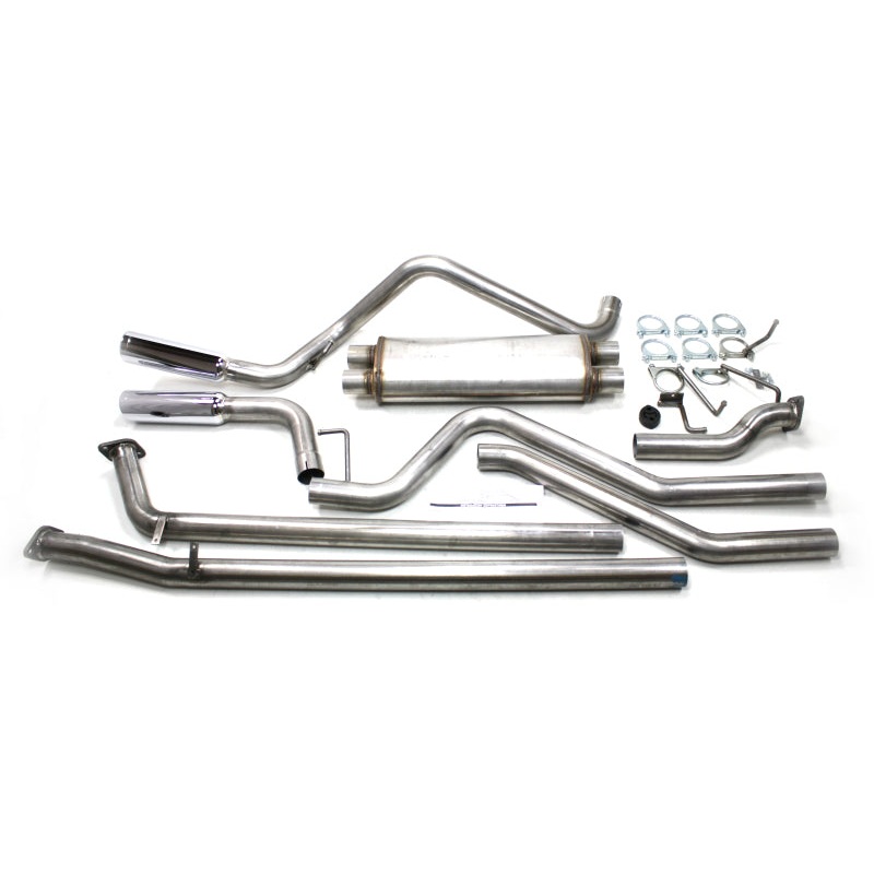 JBA Performance Exhaust 2.5″ Stainless Steel Cat-Back Exhaust System Universal Dual Side Swept Exit Toyota Tundra 4.7L 5.7L 2007-2020 | 40-9004