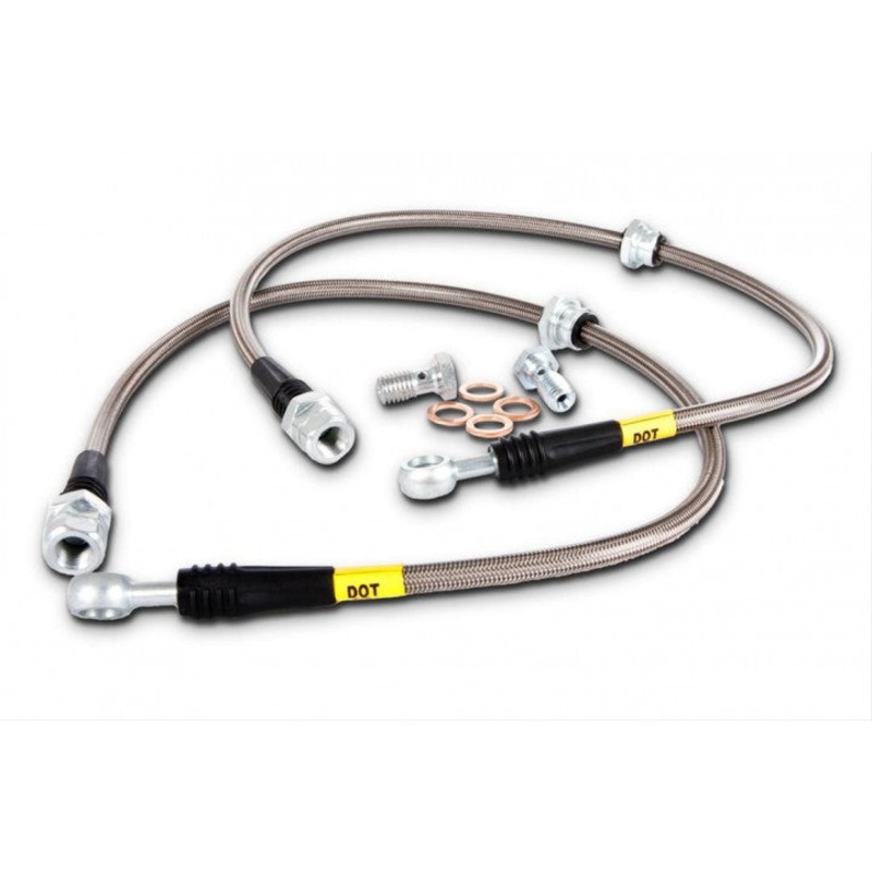 StopTech Stainless Steel Brake Lines FRONT – 05-09 LGT