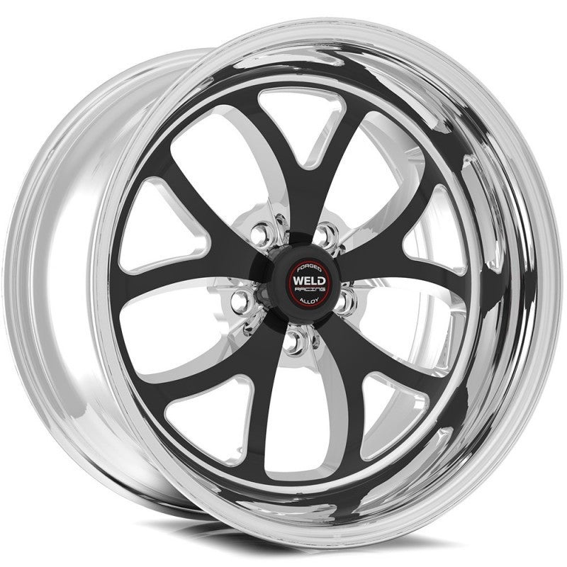 Weld S76 17×8 / 5×4.5 BP / 5.2in. BS Black Wheel (High Pad) – Non-Beadlock