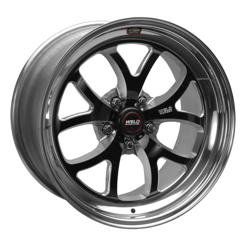 Weld S76 18×9 / 5×4.75 BP / 6.1in. BS Black Wheel (High Pad) – Non-Beadlock