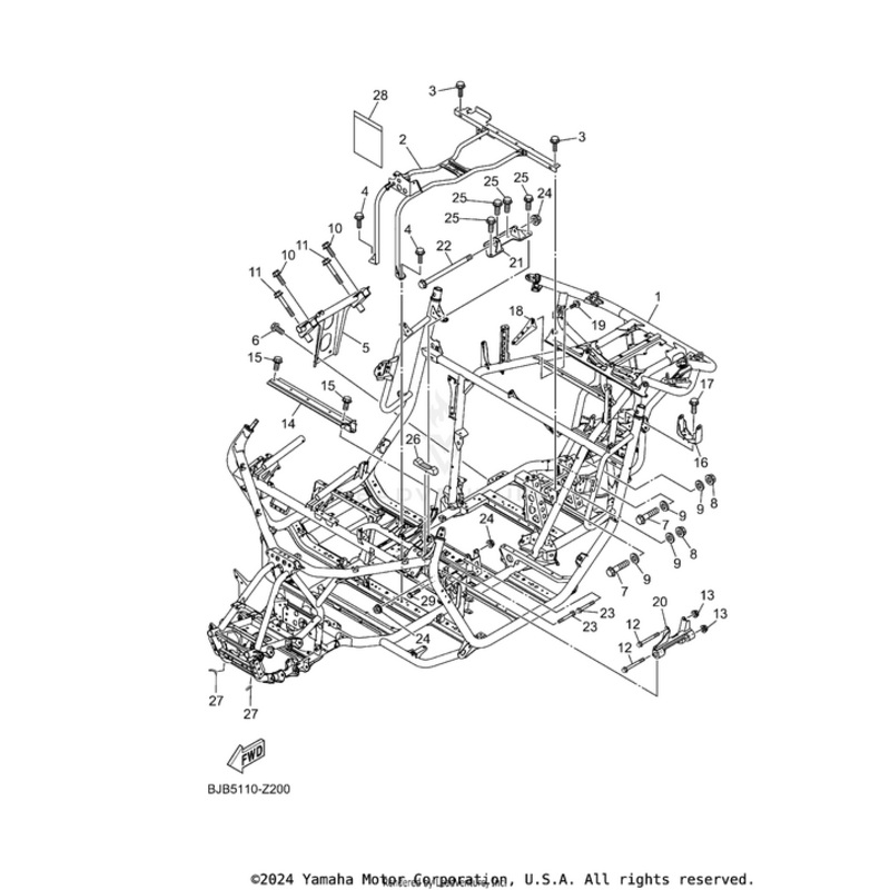 Complete Engine Mount by Yamaha