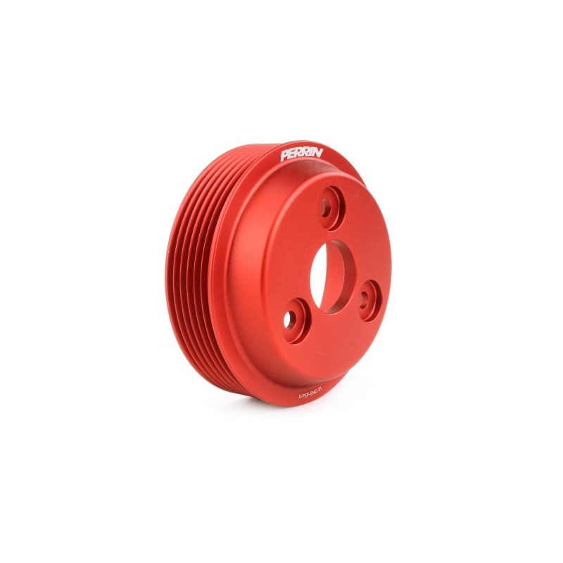 PERRIN 15-21 Subaru WRX / 18-20 Crosstrek / 14-18 FXT Lightweight Water Pump Pulley – Red
