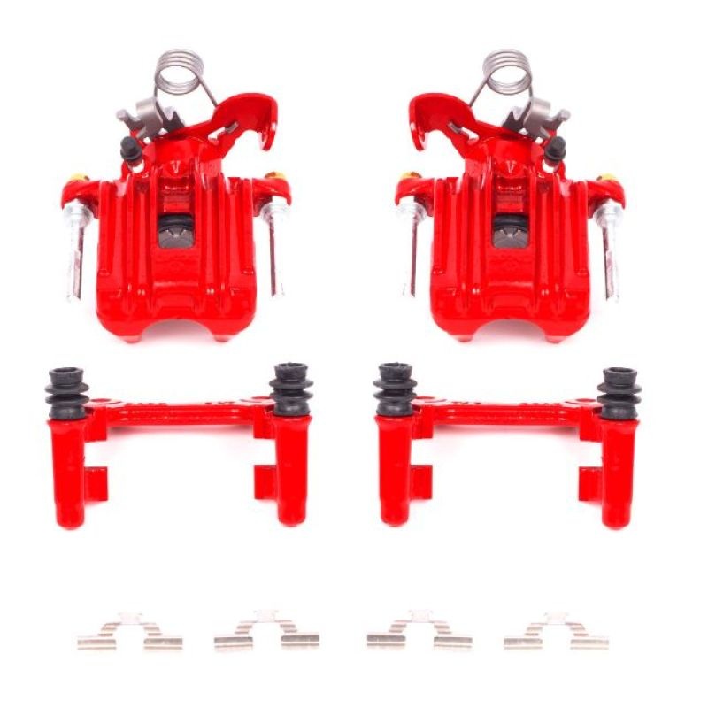 PowerStop Power Stop 03-05 Audi A4 Rear Red Calipers w/Brackets – Pair