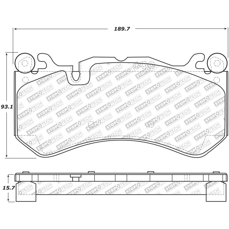 StopTech Street Select 14-18 Audi RS7 Front Brake Pads