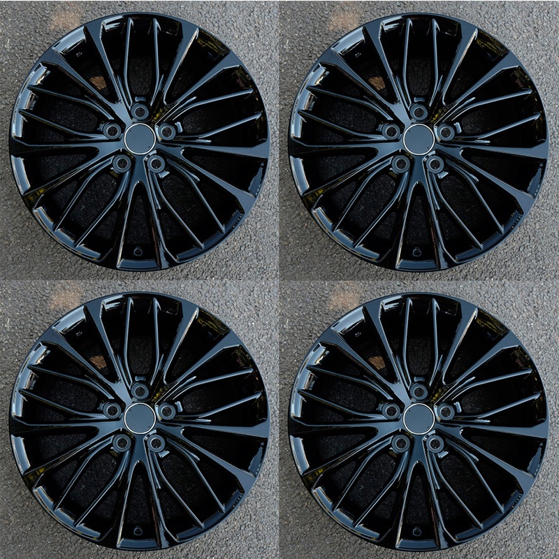 18″ 18×8 Set of 4 New GLOSS Black Alloy Wheels For 2018-2022 Toyota Camry OEM Quality Replacement Rim