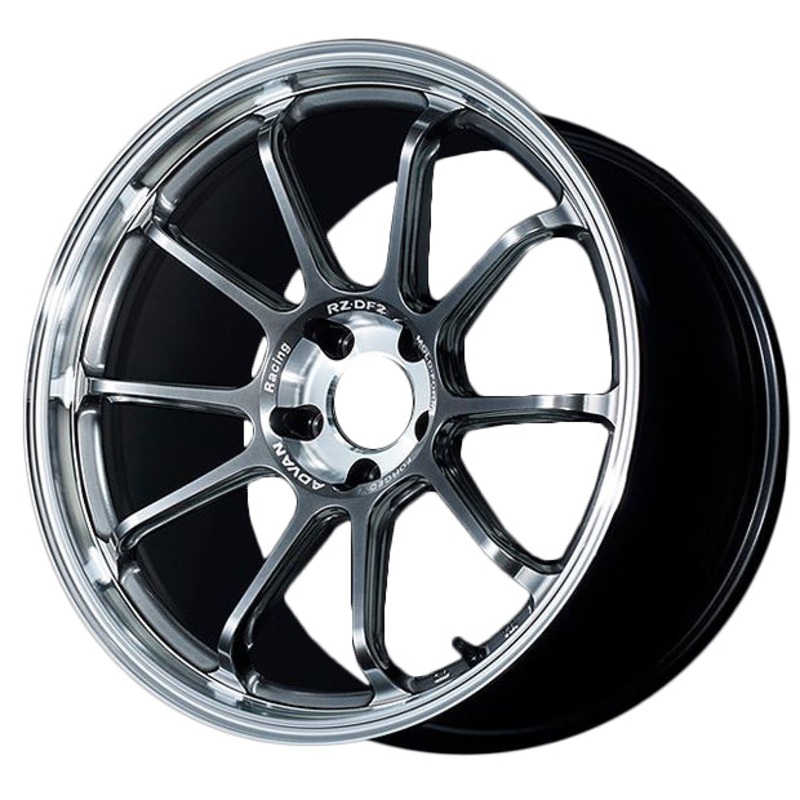 Advan RZ-DF2 Wheel – 19×8.5 +45 | 5×100 | Diamond Cut & Hyper Platinum Black