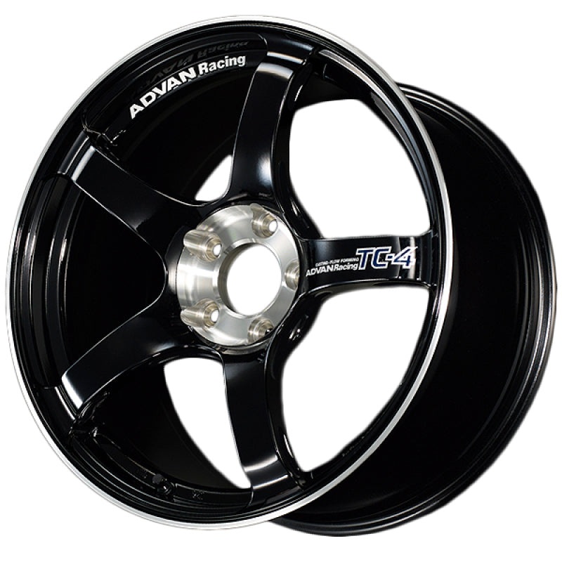 Advan TC4 18×10 +35 5-114.3 Racing Gloss Black and Diamond Cut Wheel