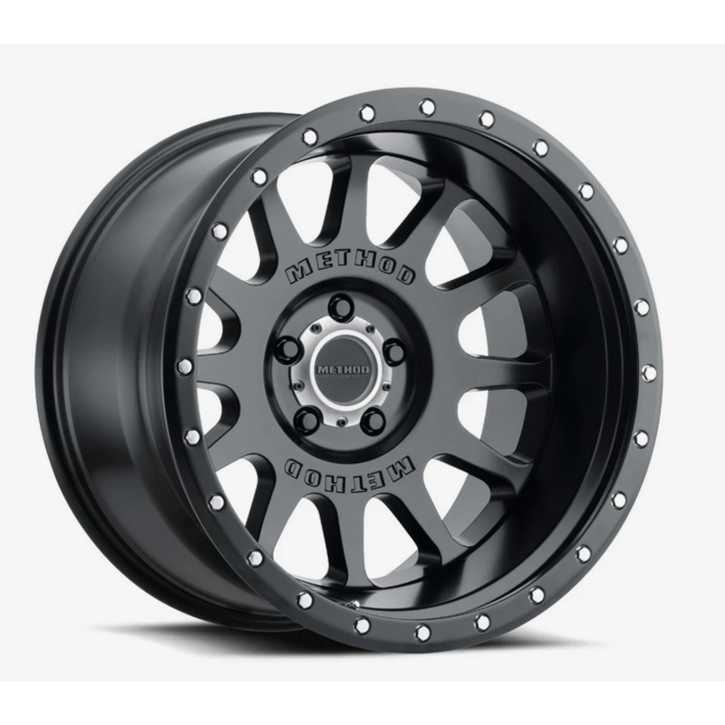 Method MR605 NV 20×12 -52mm Offset 5×5 71.5mm CB Matte Black Wheel
