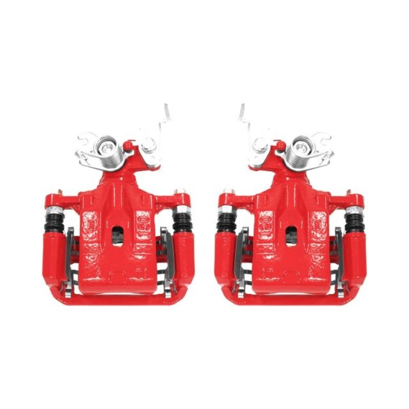 Power Stop 06-12 Ford Fusion Rear Red Calipers w/Brackets – Pair