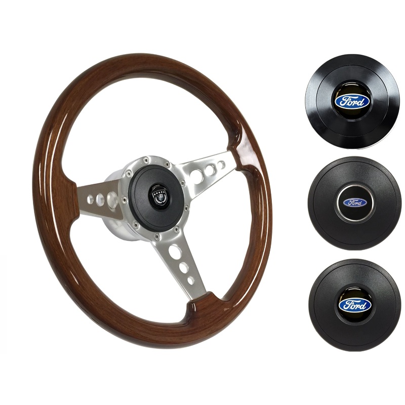 1967-69 Ford Galaxie Steering Wheel Kit | Mahogany Wood | ST3076