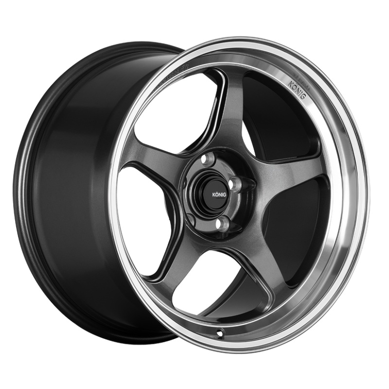 KONIG Hyperspec Wheel – 17×9.0 +40 | 4×100 | Anthracite Metallic w/ Machined Lip