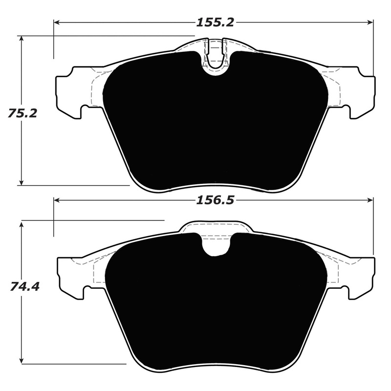 Porterfield Brake Pads for 2009 JAGUAR XJR-S