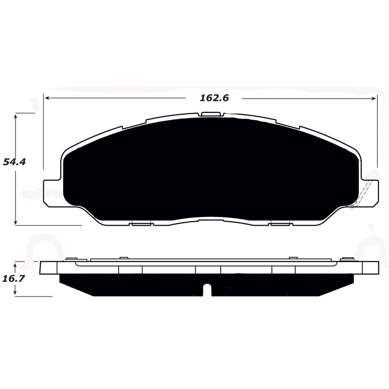 Porterfield Brake Pads for 2014 FORD MUSTANG V6